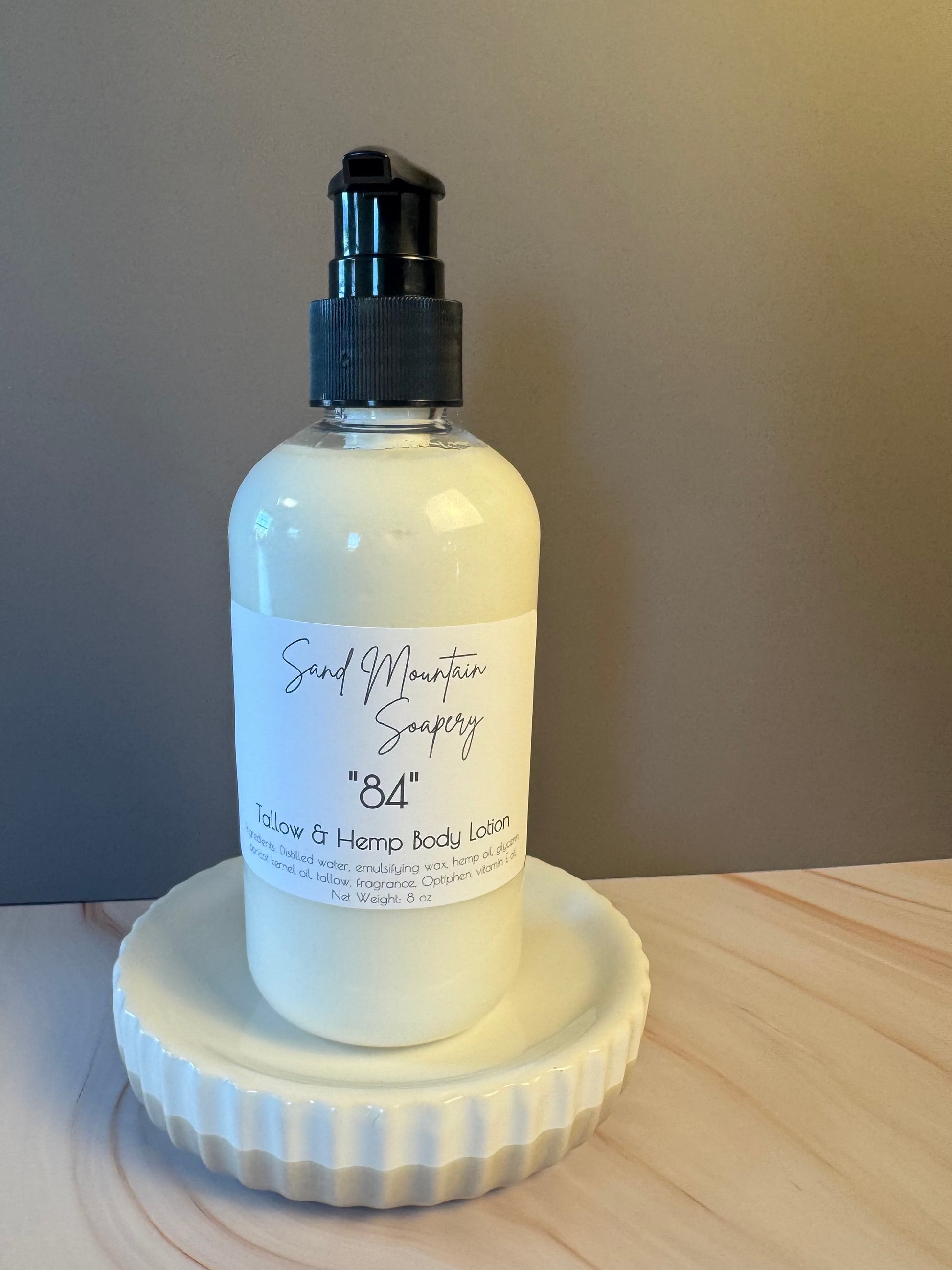 “84” Tallow and Hemp Body Lotion