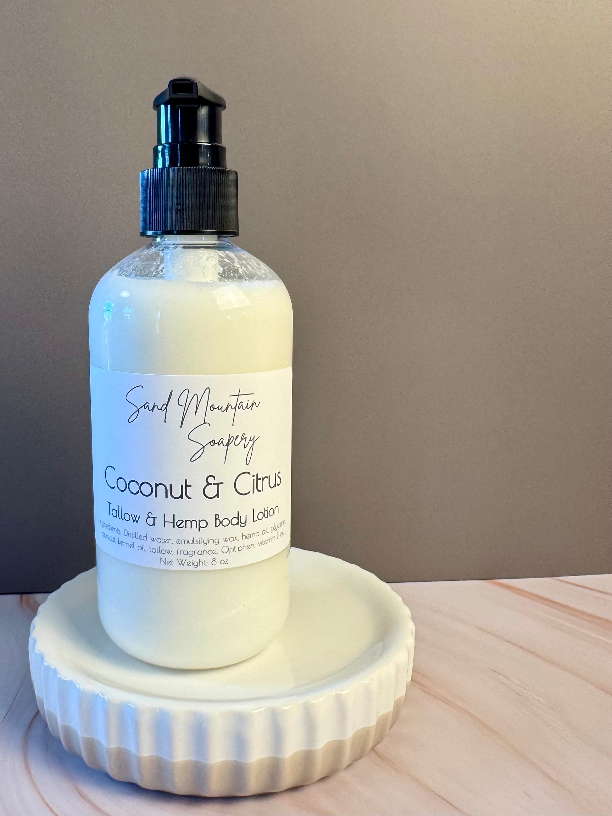 Coconut & Citrus Tallow and Hemp Body Lotion