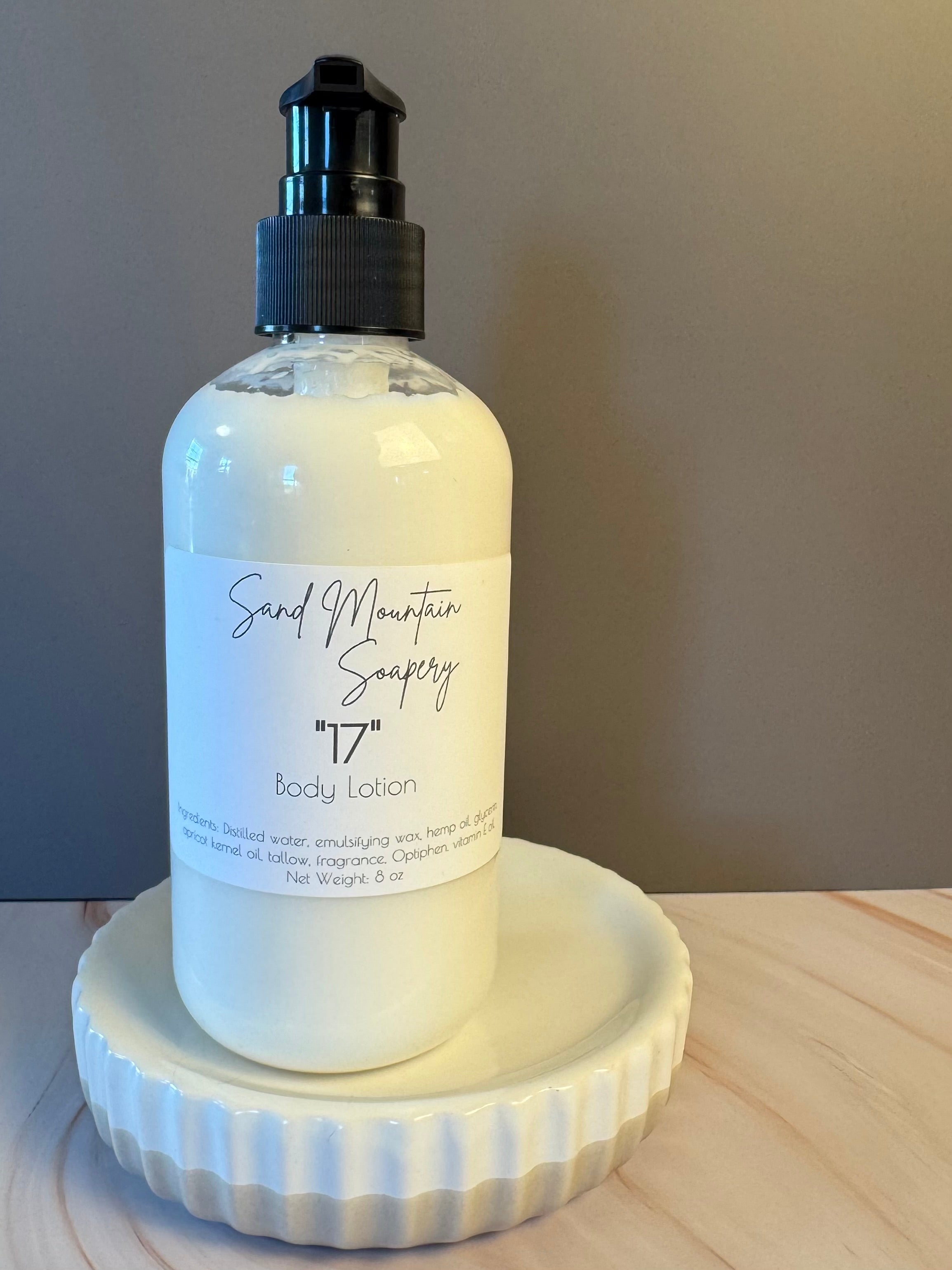 17” Tallow and Hemp Body Lotion – Sand Mountain Soapery
